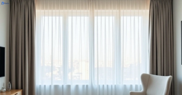 Freshly steam cleaned curtains in shelly-beach QLD