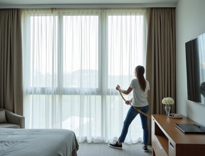 Shelly Beach Sheer Curtain Cleaning
